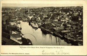 Panorama Providence River Rhode Island Postcard UND 1910