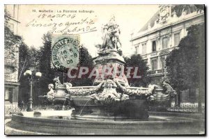 Postcard Old Marseille La Fontaine Estrangin