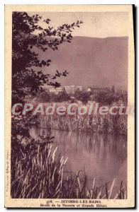 Old Postcard Divonne les Bains Banks of the Great Hotels Versoix