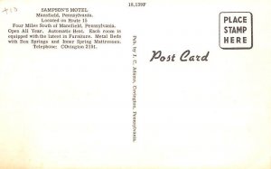Sampson's Motel Mansfield, Pennsylvania PA