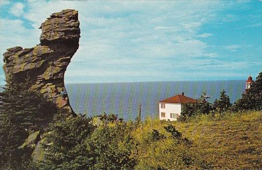 Canada The Famous Rock Cap Chat Gaspe Nord Quebec  1984