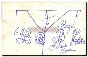 Old Postcard Bonne Annee Fancy Mill