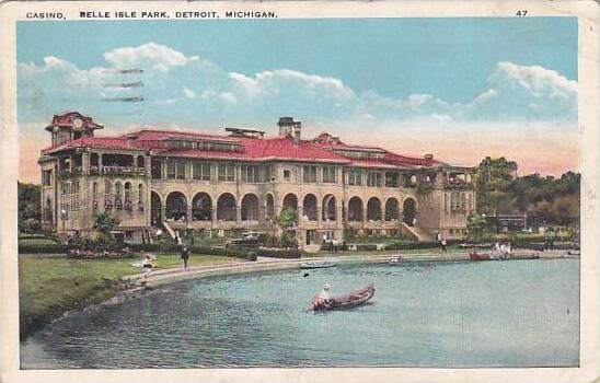 Michigan Detroit Casino Belle Isle Park 1925