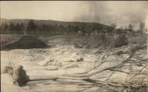 Morrisville VT 1927 Flood Real Photo Postcard #4