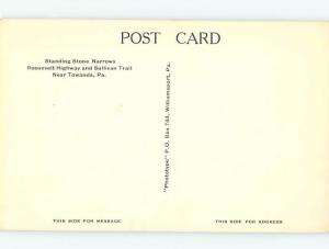 Divided-Back RIVER SCENE Towanda Pennsylvania PA hp5489