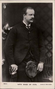 The Late Duke of Fife Alexander Duff Real Photo Royalty Vintage Postcard