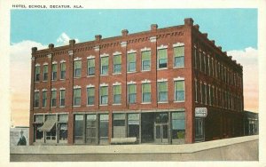 Decatur Alabama Hotel Echols 1920s Postcard Knoxville Engraving Tichnor 11571