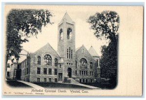 c1905s Methodist Episcopal Church Winsted Connecticut CT Unposted Trees Postcard