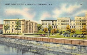 Providence Rhode island 1940s Postcard Rhode Island College of Education