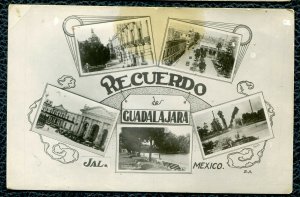 Recuerdo de Guadalajara Jalisco Mexico multi views real photo postcard RPPC 
