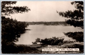 Postcard RPPC c1955 Port Severn Ontario Crooked Lake Scenic View Georgian Bay