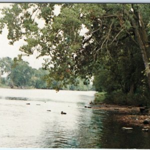 c1980s Greene, IA Shellrock River Recreation Advertising Chrome Photo PC A232