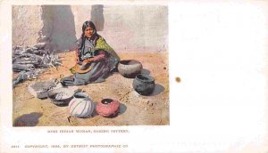 Moki Woman Pottery Native American Indian 1905c Private Mailing Card postcard