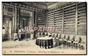 Old Postcard Library of Napoleon 1st Compiegne The castle