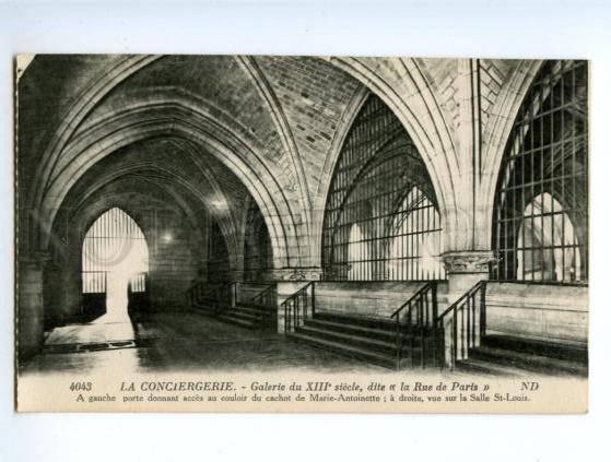 138616 France Paris CONCIERGERIE Galerie du XIII siecle dite