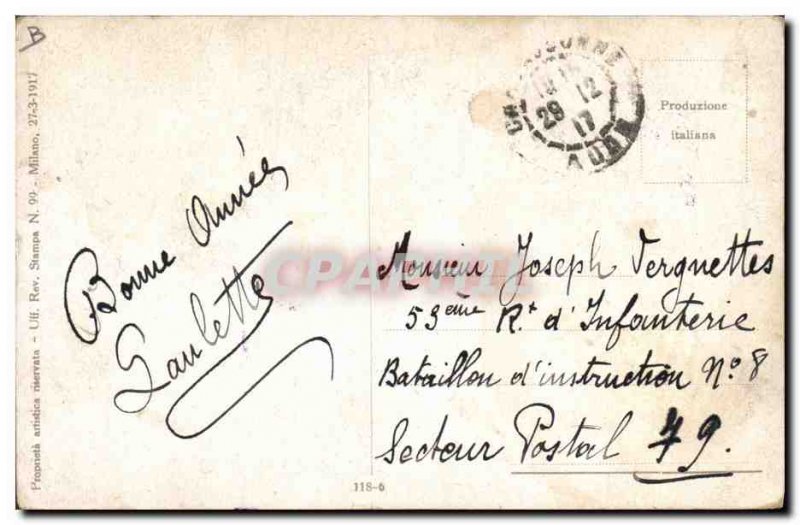 Old Postcard Fantasy Illustrator Woman Corbella