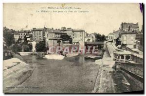 Old Postcard Mont de Marsan The Midouze View from the Bridge of Trade