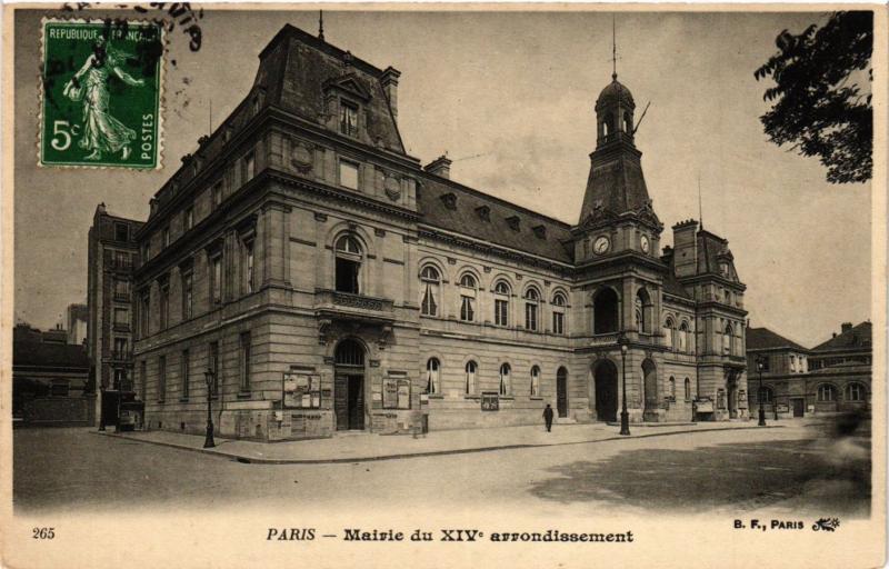 CPA Paris 14e Paris-Mairie du XIV Arrondissement (311061)