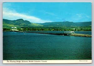 c1981 The Floating Bridge Kelowna B.C. Canada 4x6 VINTAGE Postcard 0260