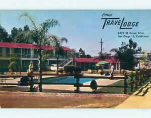 Unused Pre-1980 POOL & TRAVELODGE MOTEL & RESTAURANT San Diego CA u5276