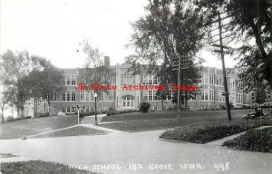 IA, Ida Grove, Iowa, RPPC, High School Building, Exterior View,Cook Photo No 998