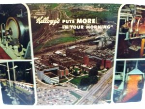 Kellogg's Real Photo Postcard Puts More In Your Mornings Vintage Cereal Unused 