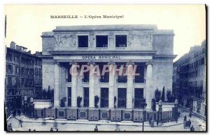 Old Postcard The Marseille Opera Municipal