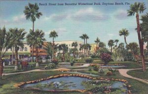 Florida Daytona Beach Street From Beautiful Waterfront Park