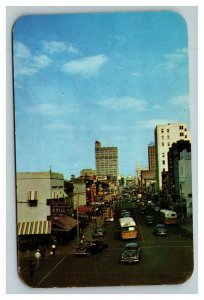 Vintage 1940's Postcard Capitol Street Jackson Mississippi
