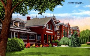 Newton, Kansas - A view of the Bethel Hospital - c1940