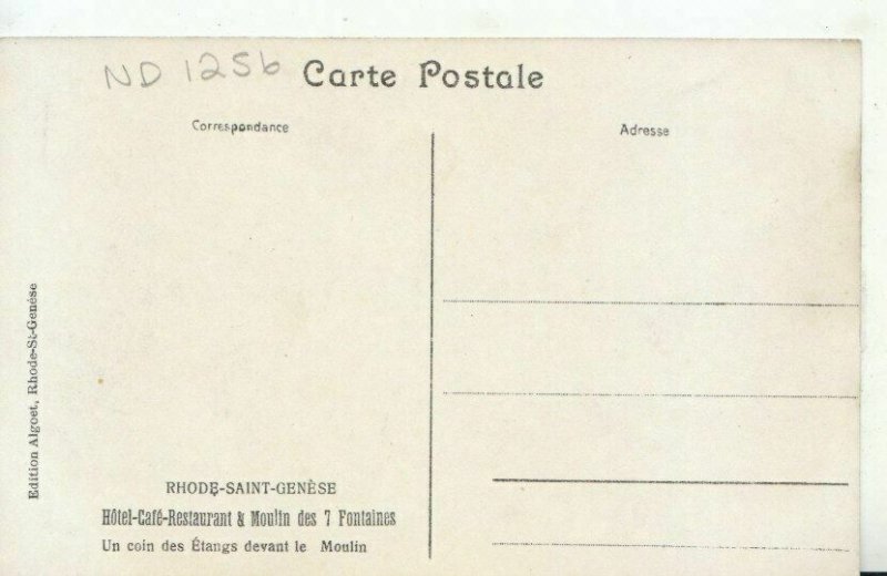 Belgium Postcard - Rhode Saint Genese - Hotel Cafe Restaurant - Ref TZ6548
