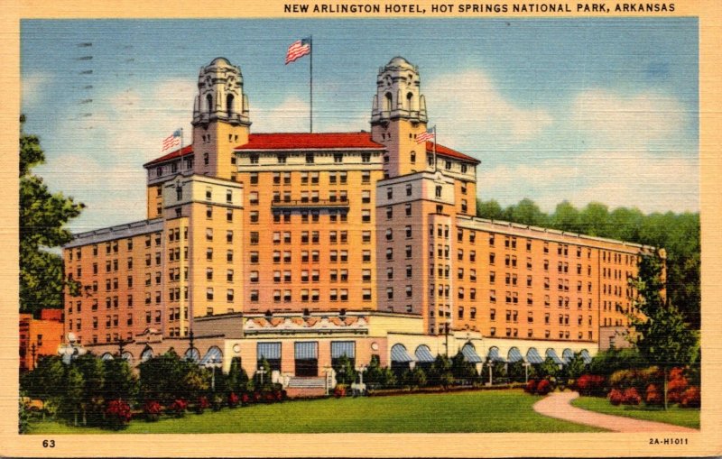 Arkansas Hot Springs New Arlingon Hotel 1946 Curteich