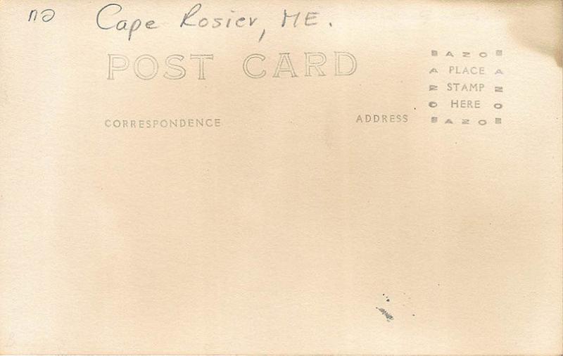 Cape Rosier ME The Lucy-B Ferry Boat Hiram Blake's Camps RPPC Postcard