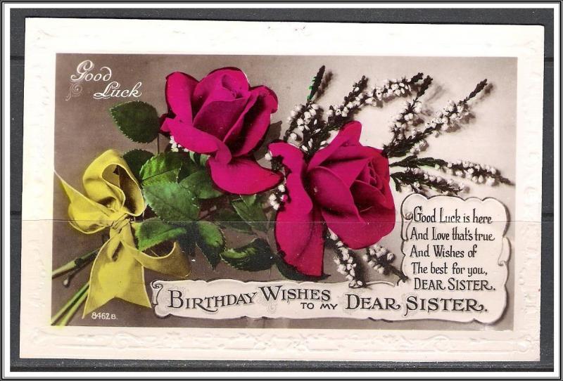 Birthday Wishes To My Dear Sister Roses [MX-193]