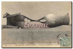 Old Postcard erotic Nude Female chastity belt Musee de Cluny Paris