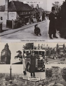 Policeman Crafty Cigarette After New Tobacco Laws 2x Old Postcard