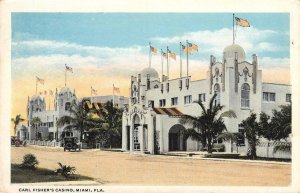 CARL FISHER'S CASINO Miami, Florida 1920 Rare Chamberlain Vintage Postcard
