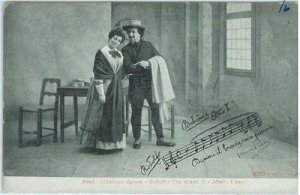 91858 - Vintage POSTCARD - MUSIC / THEATRE / OPERA : LA BOHEME # 20-