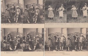 PEOPLE CHILDREN SPORT GAMES 51 Vintage STEREO Postcards pre-1940 (L5142)