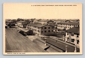 Partial View Of Camp Army Cantonment Camp Dodge Des Moines Iowa IA WWI Postcard