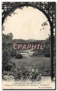 Old Postcard La Grange Castle Chrcles Villebouzin Pres Montlhery The rose garden