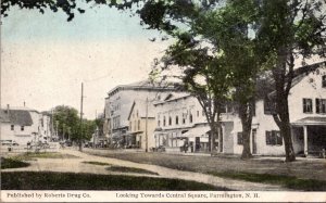 New Hampshire Farmington Looking Towards Central Square 1911
