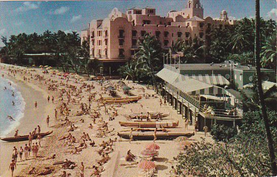 Hawaii Honolulu Waikiki Beach Scene