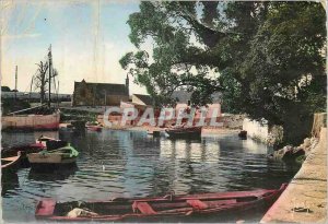 Postcard Modern Brittany port of Ste Marine seen Benodet