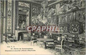 Old Postcard Palace of Fontainebleau Bedroom Anne of Austria