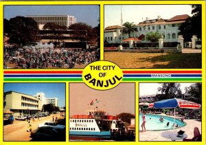 Banjul, The Gambia  MACCARTHY SQUARE~COMMERCIAL BANK~ATLANTIC HOTEL 4X6 Postcard