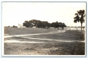 c1910's Fort Marion St. Augustine Florida FL RPPC Photo Posted Antique Postcard