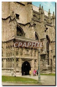 UK Postcard Modern South West Porch Canterbury Cathedral