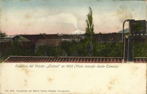 chile, TEMUCO, Erupcion del Volcán Llaima (1903) Carlos Brandt No. 539 Postcard