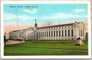 1932 Federal Prison Atlanta Georgia United States Penitentiary Posted Postcard